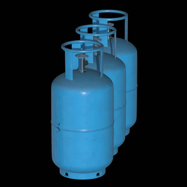 Cilindro de gas tanque de lpg botella de gas — Foto de Stock