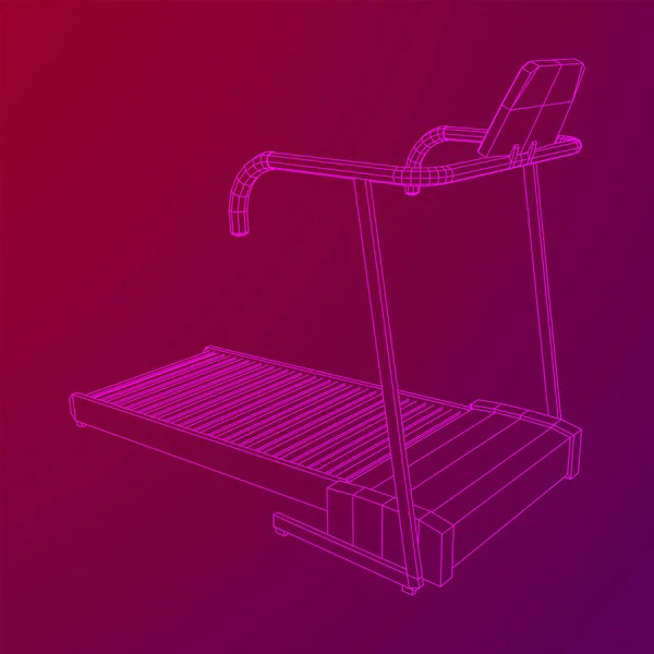 Máquina de esteira. Equipamentos de ginástica e fitness — Vetor de Stock