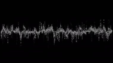 Ses kaydının görüntülenmesi, yapay zeka. Müzik eşitleyici