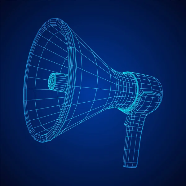 Megaphone or bullhorn for amplifying voice — Stock Vector