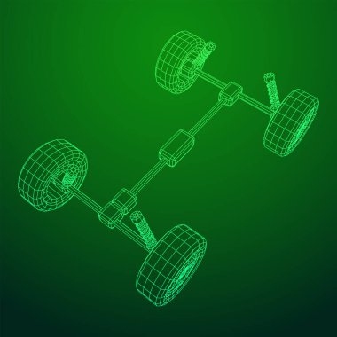 Chassis direksiyon rafı. Otomobil servisi araba tamiri kavramı.