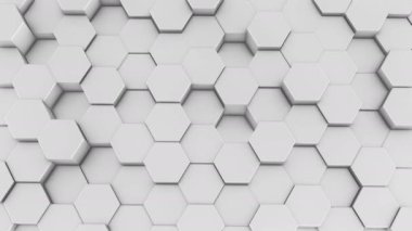 Hexagons bal peteği arkaplanı soyut bilim tasarımı