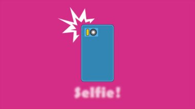 Alarak selfie smartphone cep telefonu ile.