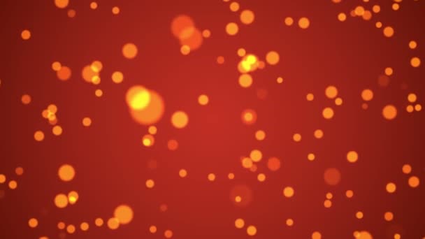 Particules abstraites de bokeh orange 