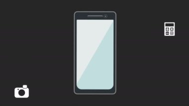 Simgeli akıllı telefon.