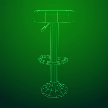 Eski moda bar taburesi. Yüksek sandalye.