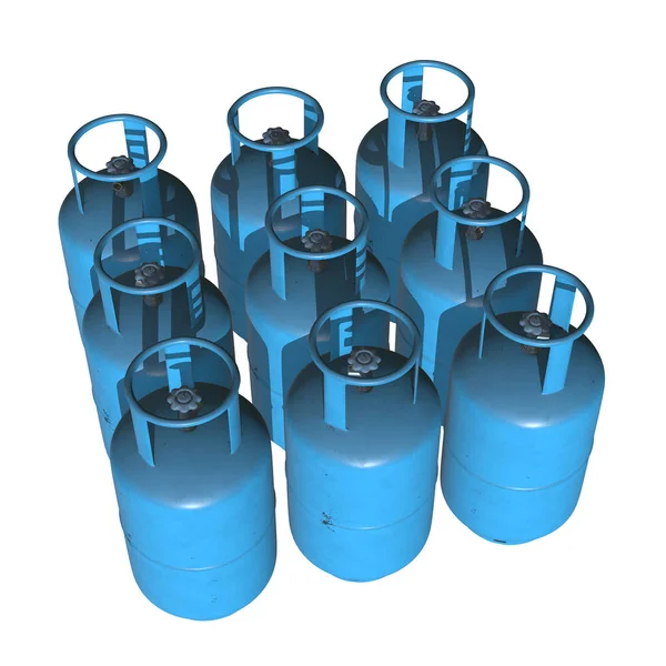 Gas cylinder lpg tank gas-bottle — Stock Photo, Image