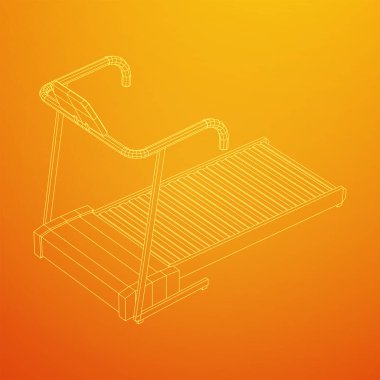 Koşu bandı makinesi. Spor salonu ve fitness ekipmanları