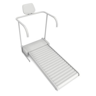 Koşu bandı makinesi. Spor salonu ve fitness ekipmanları