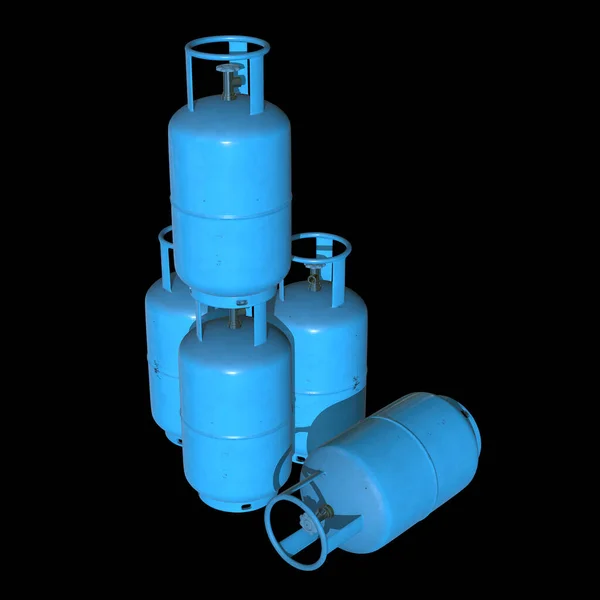 Gascylinder LPG tank gas-flaska — Stockfoto