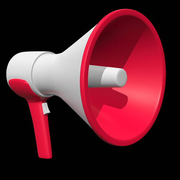 Megaphone or bullhorn for amplifying voice