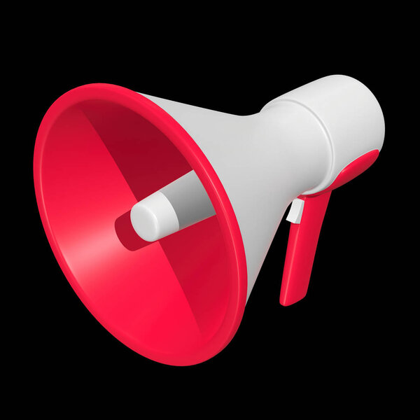 Megaphone or bullhorn for amplifying voice