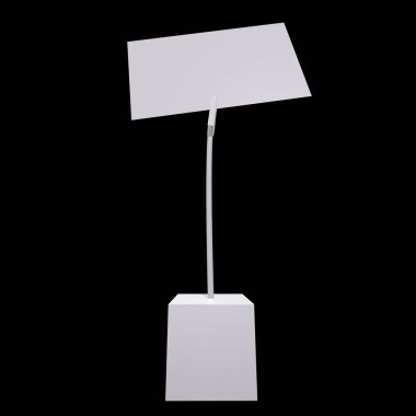 Mesaj sahibi. Küp tabanında şarjörü ve notu olan kart tutucu