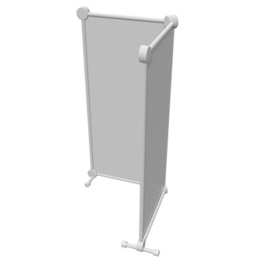 Afiş standları olarak boş topla