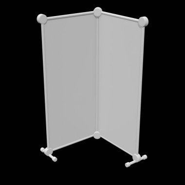 Afiş standları olarak boş topla