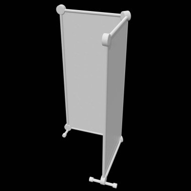 Afiş standları olarak boş topla