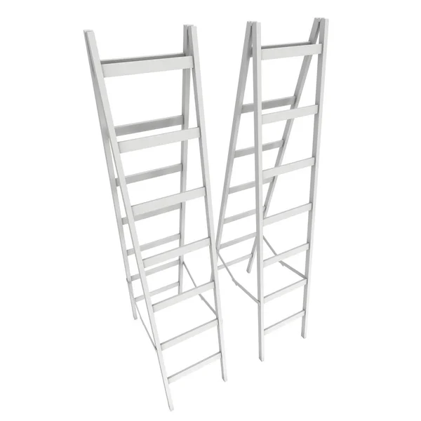 Step ladder 3d render — Stock Photo, Image