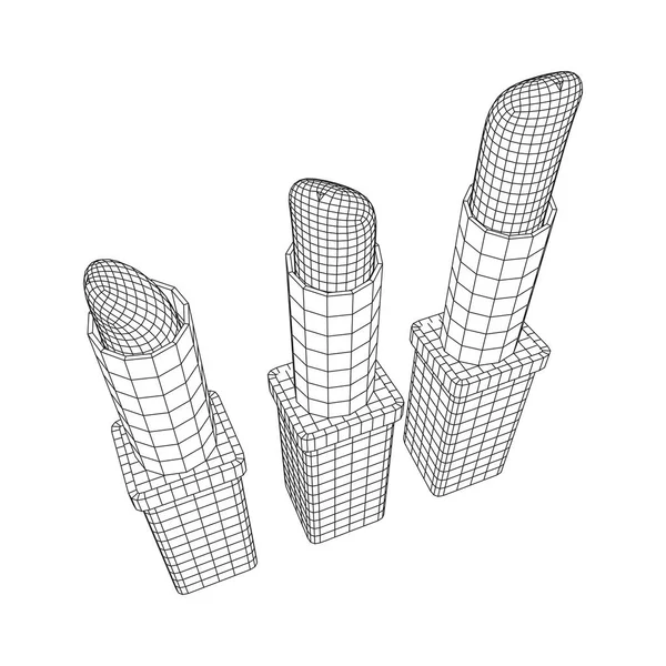 Концепция грима помады — стоковый вектор