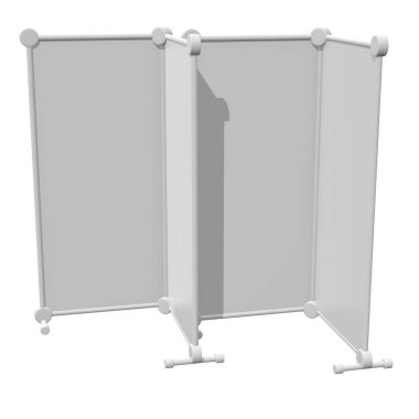 Afiş standları olarak boş topla