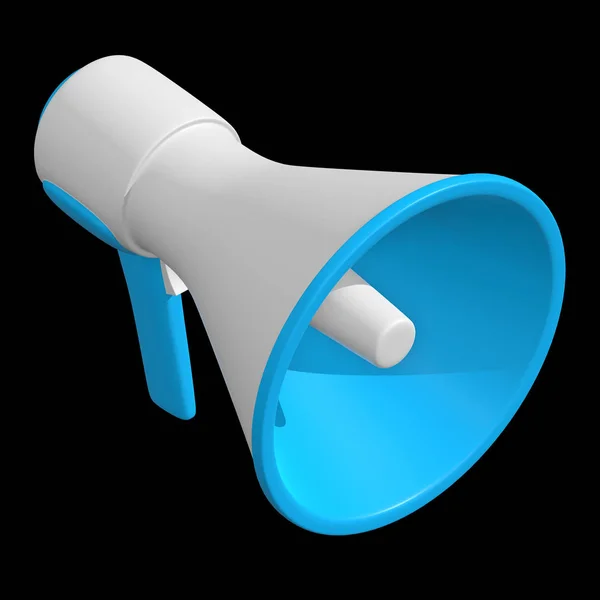 Megaphone or bullhorn for amplifying voice — Stock Photo, Image