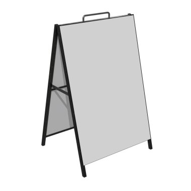 Sandviç kurulu. Boş menü açık görüntü kırpma yoluyla