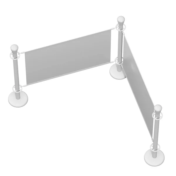 Blank Banner Stand — Stock Photo, Image