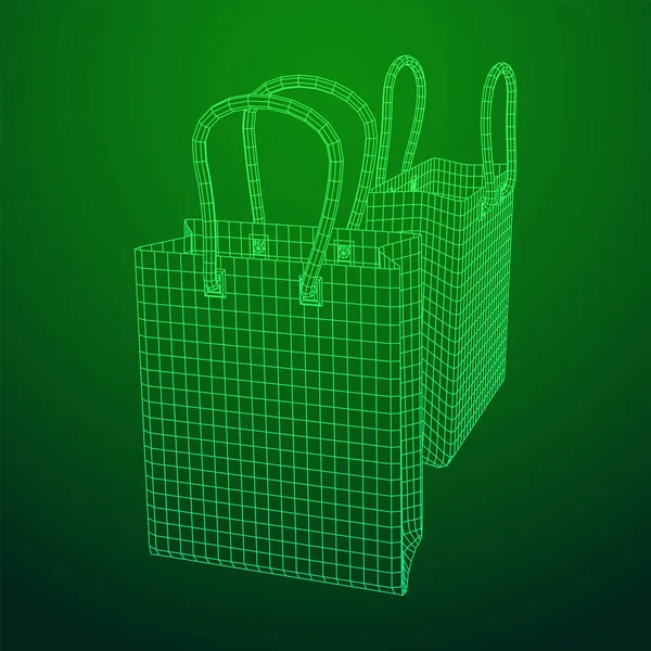 Empty shopping sale bag. — Stock Vector