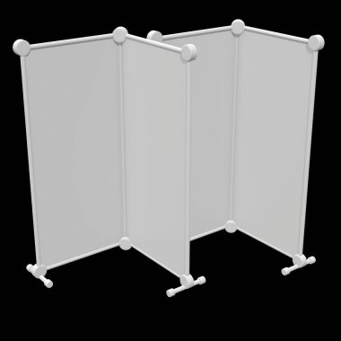 Afiş standları olarak boş topla