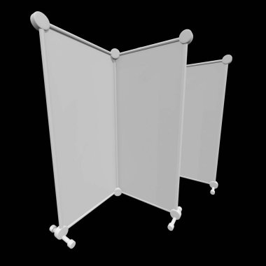 Afiş standları olarak boş topla