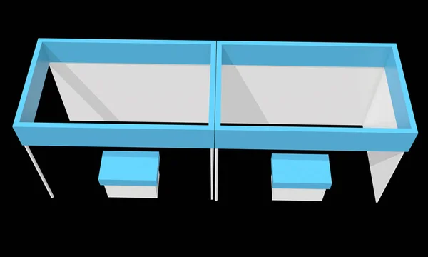 무역 전시회 부스 상자 — 스톡 사진