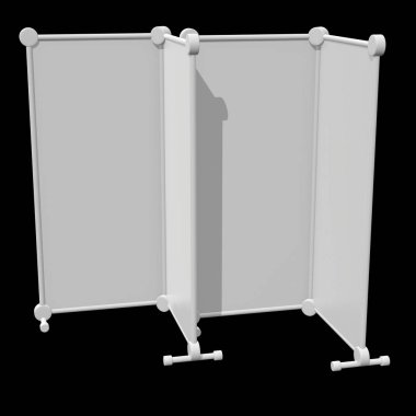 Afiş standları olarak boş topla