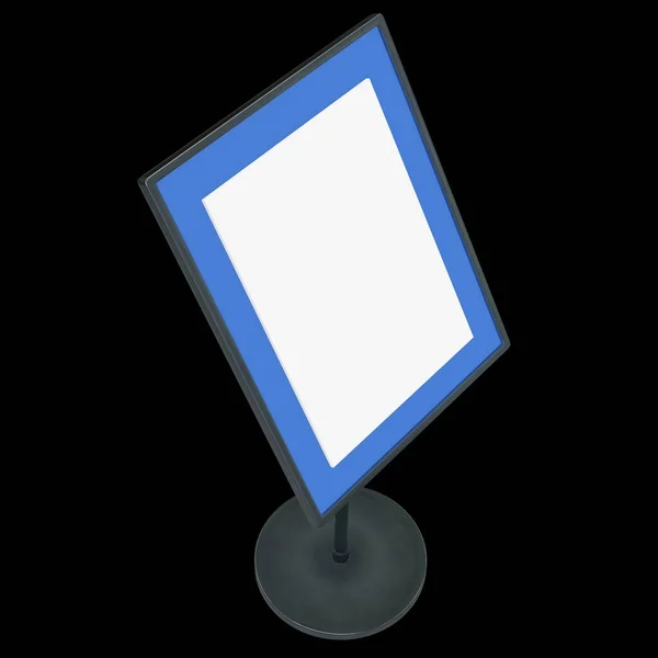 Suporte de placa de identificação em branco — Fotografia de Stock