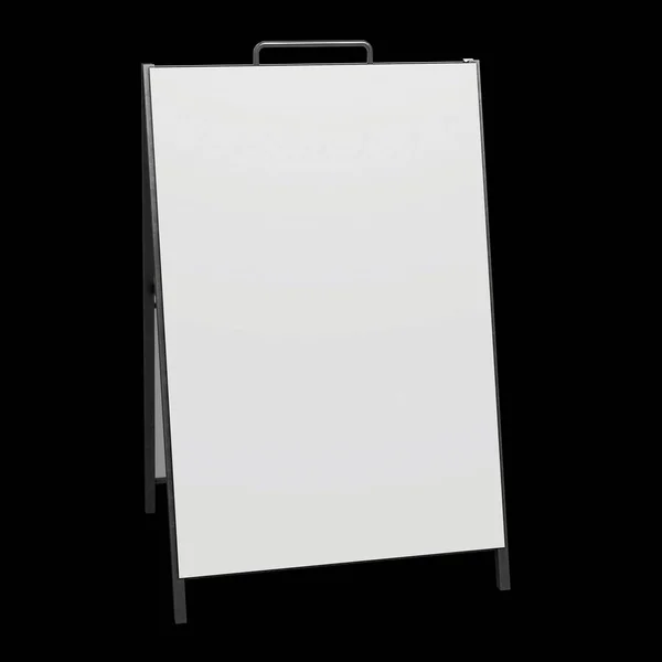 Sandwich board. Lege buiten menuweergave met uitknippad — Stockfoto