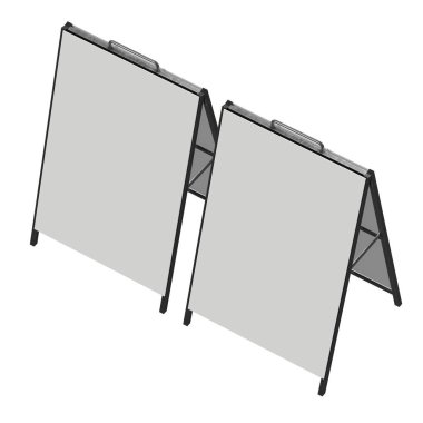 Sandviç kurulu. Boş menü açık görüntü kırpma yoluyla