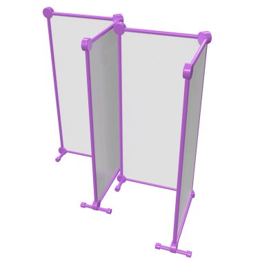 Afiş standları olarak boş topla