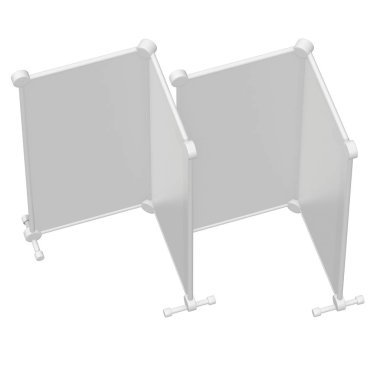 Afiş standları olarak boş topla