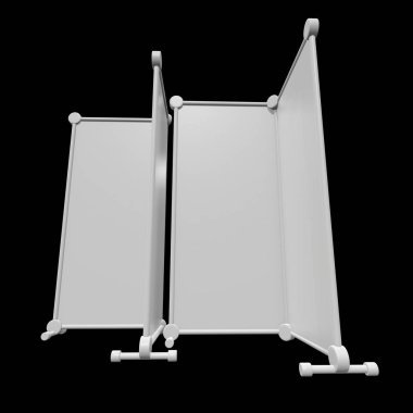 Afiş standları olarak boş topla