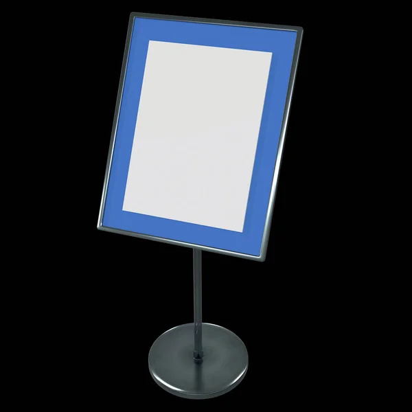 Suporte de placa de identificação em branco — Fotografia de Stock