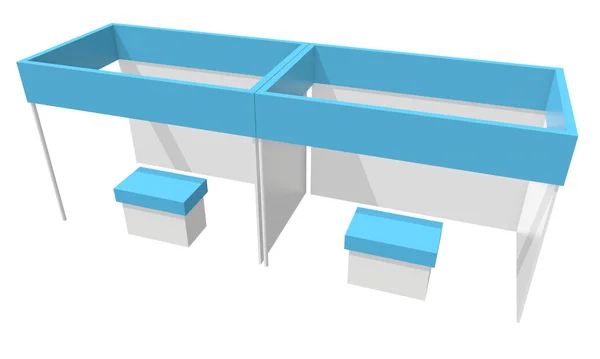 Caja de stand de feria comercial — Foto de Stock