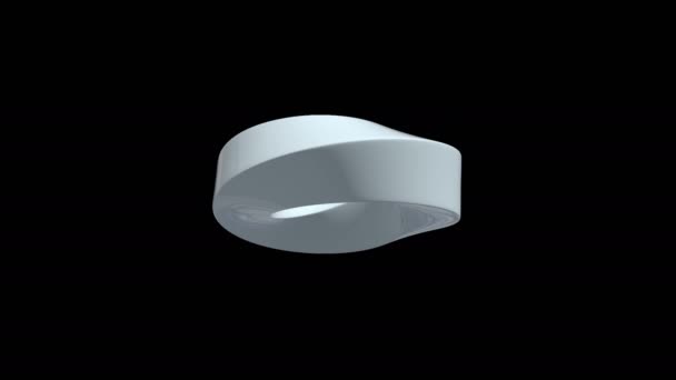 Mobius strip ring sacred geometry — Stock Video