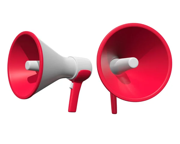 Megaphone or bullhorn for amplifying voice — Stock Photo, Image