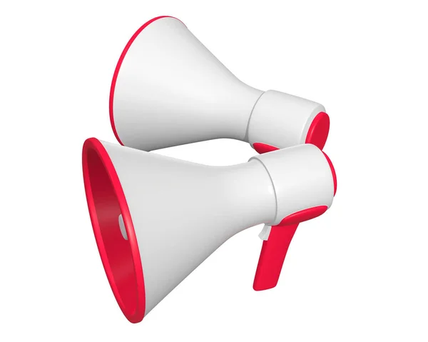 Megaphone or bullhorn for amplifying voice — Stock Photo, Image