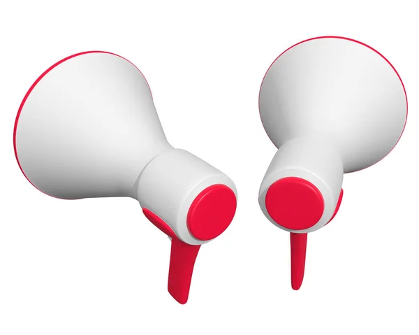 Megafon eller signalhorn för att förstärka rösten — Stockfoto
