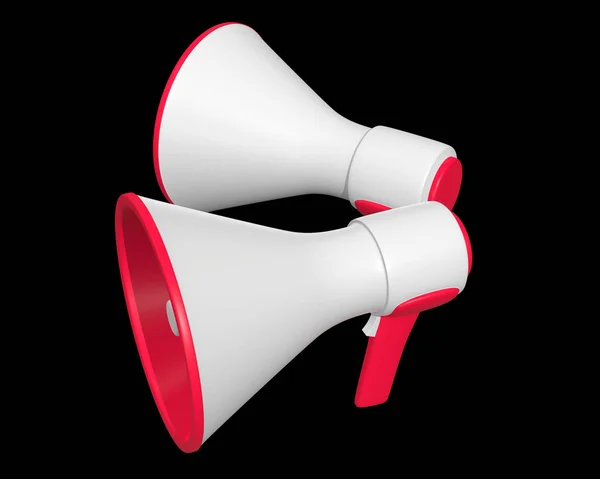 Megaphone or bullhorn for amplifying voice — Stock Photo, Image