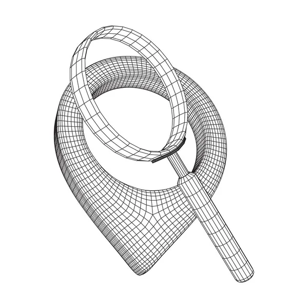 Значок геометки местоположения — стоковый вектор