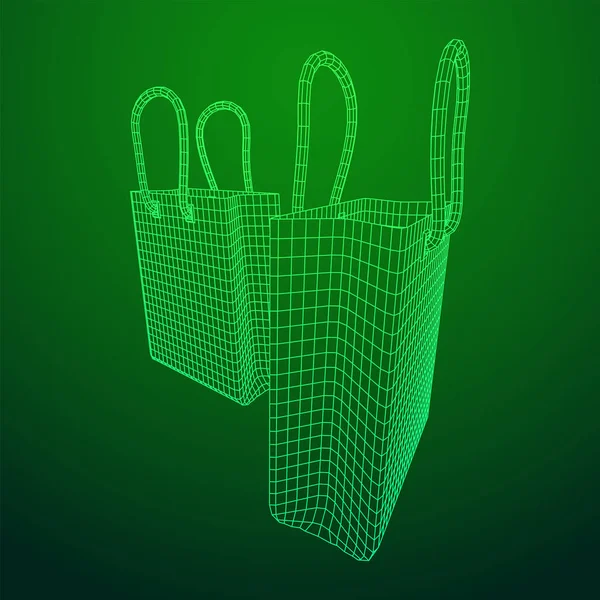 Bolsa de compra vacía . — Vector de stock