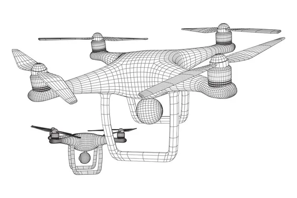 Télécommande drone d'air — Image vectorielle