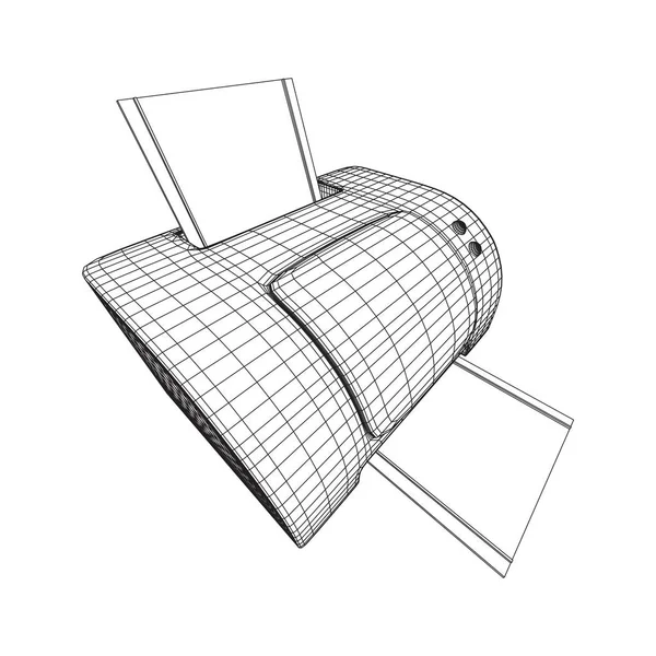打印机或传真机. — 图库矢量图片