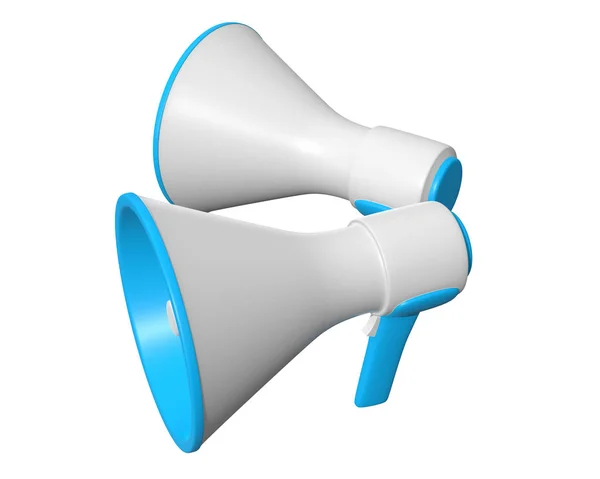 Megaphone or bullhorn for amplifying voice — Stock Photo, Image