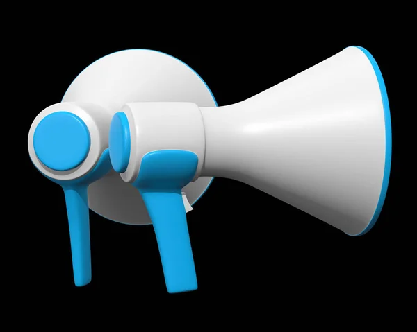 Megaphone or bullhorn for amplifying voice — Stock Photo, Image